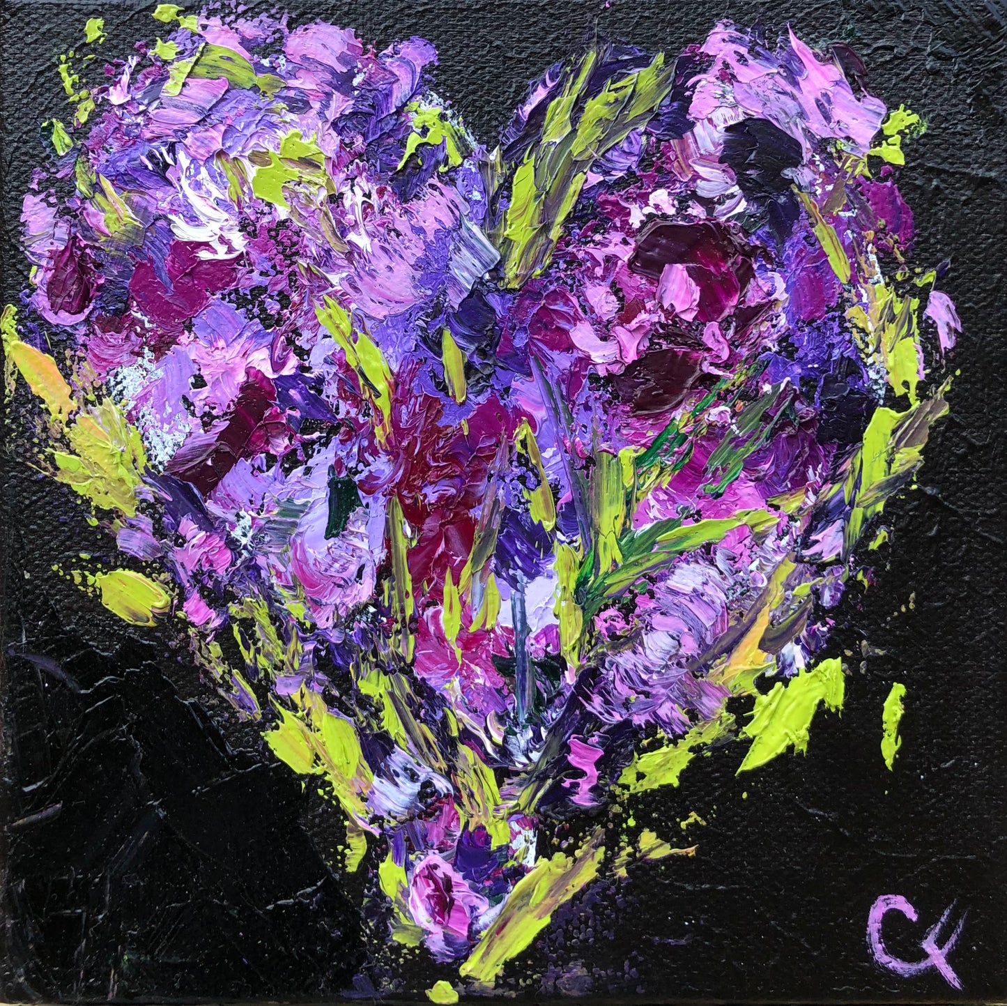 Garden Heart Purple
