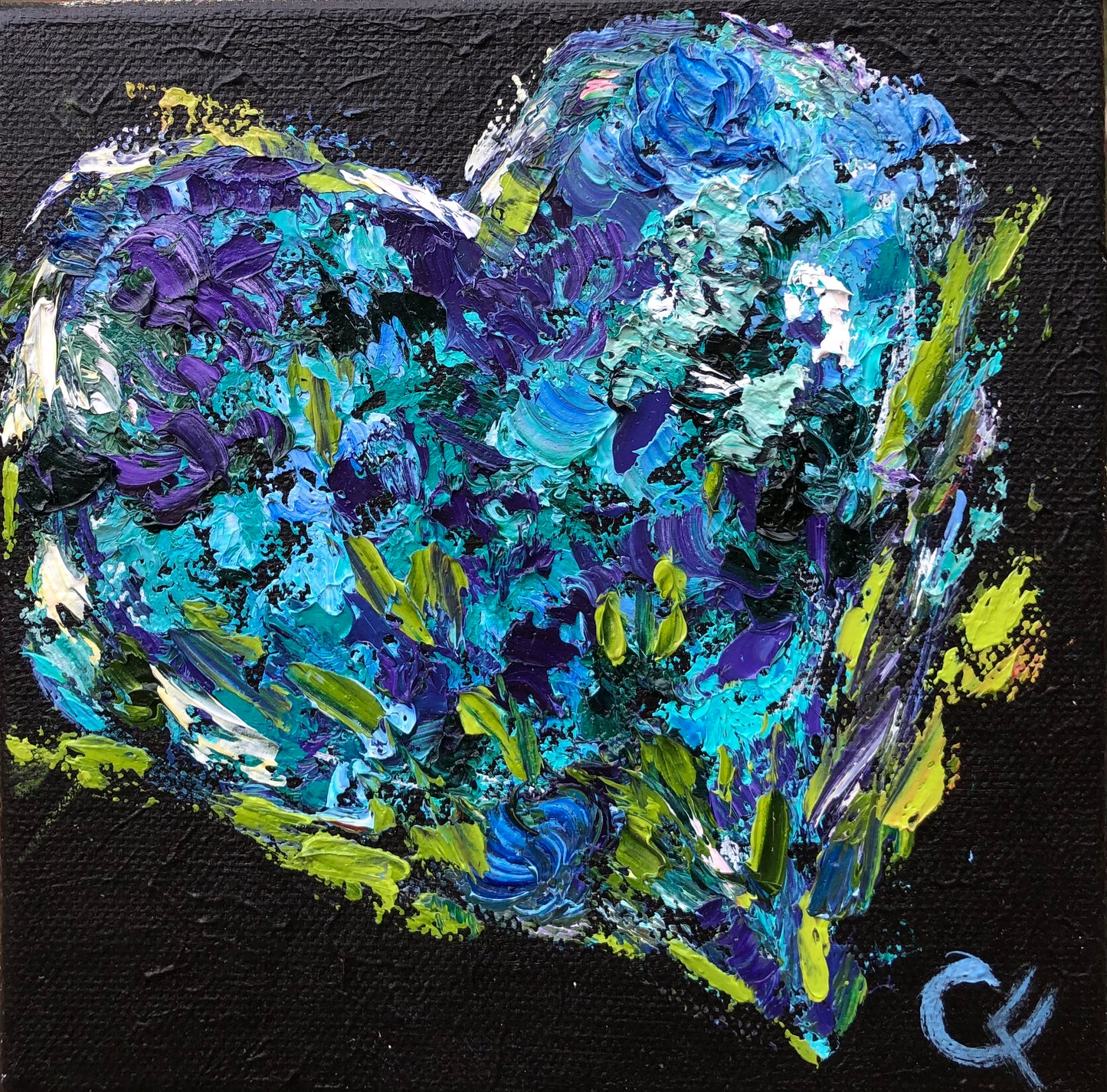 Garden Heart Blue