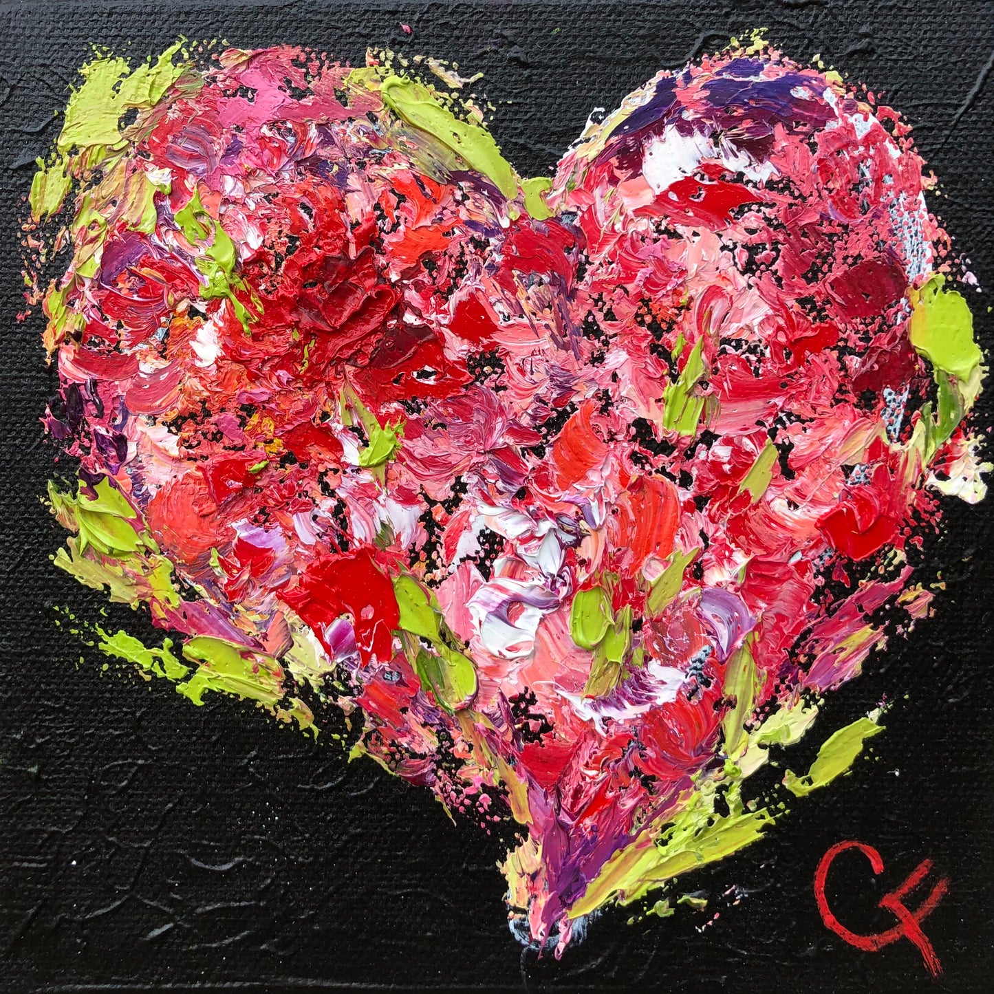 Garden Heart Red