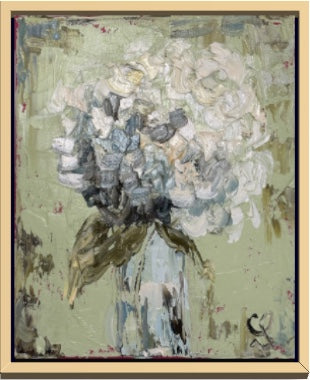 White Hydrangea- soft green