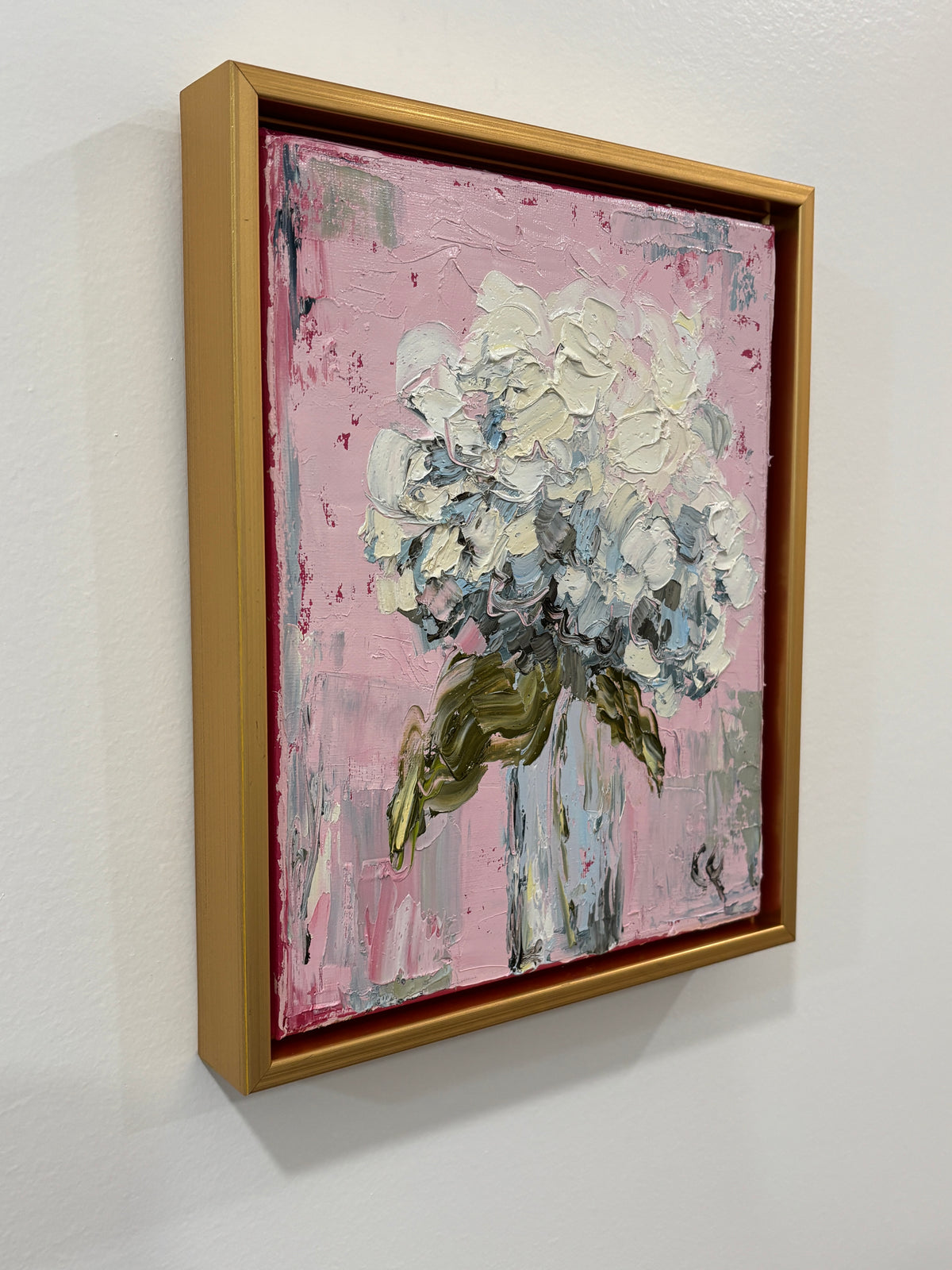 White Hydrangea- blush pink