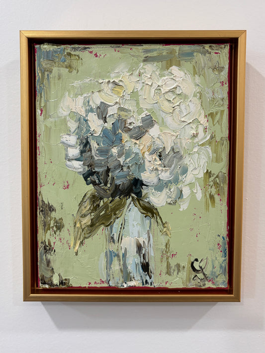 White Hydrangea- soft green